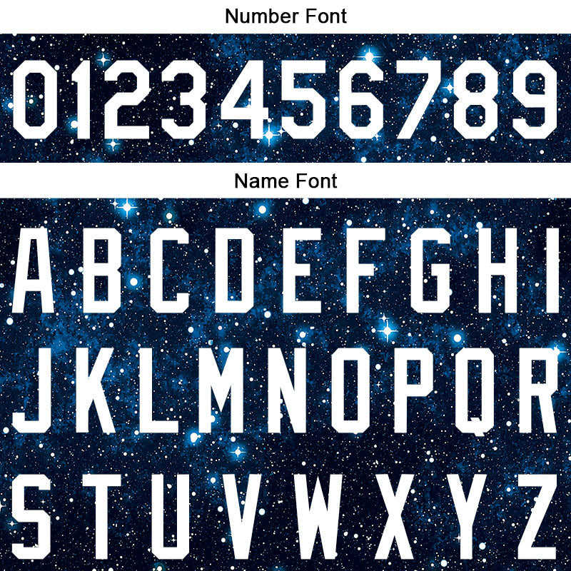custom full print design authentic starry sky baseball jersey