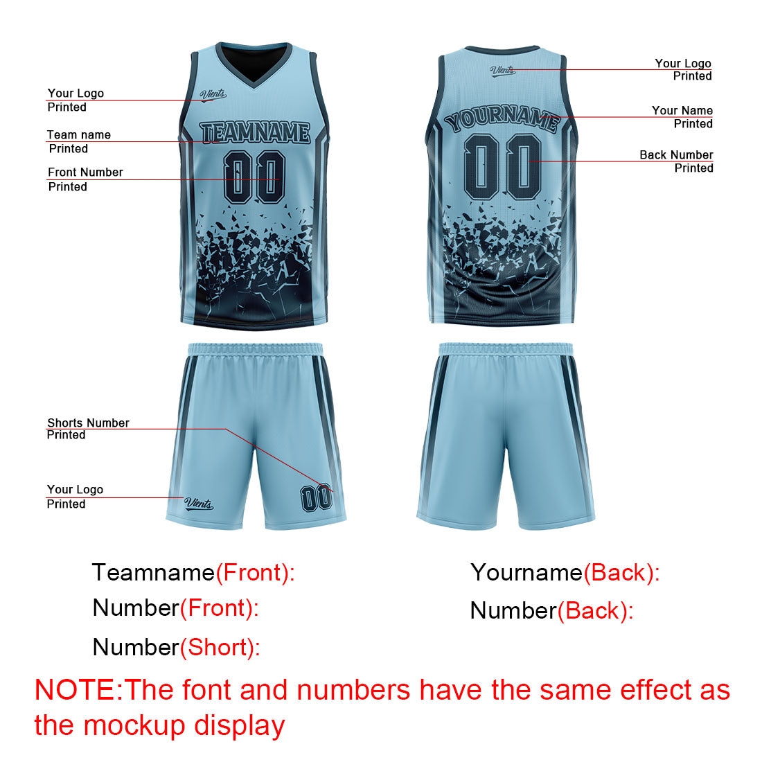 Traje de baloncesto reversible azul marino personalizado para adultos y niños