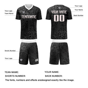 Conjunto personalizado de camiseta de uniforme gris y plateado para niños y adultos