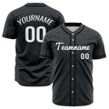 Camisetas de béisbol de hip hop negras personalizadas & cosidas & estampadas y con nombre y número personalizados