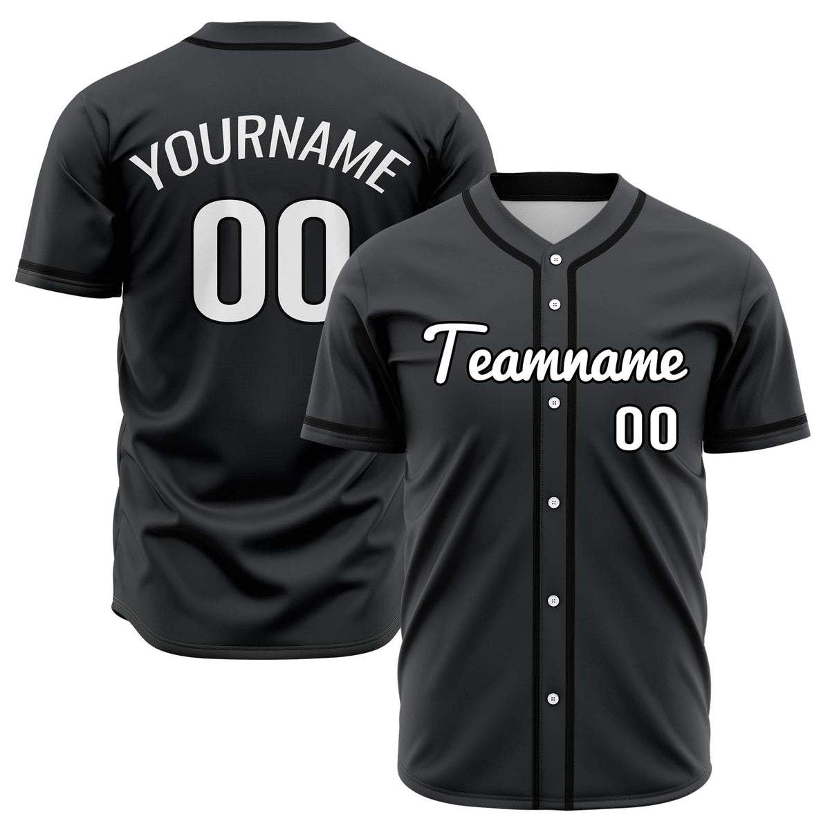 Camisetas de béisbol de hip hop negras personalizadas & cosidas & estampadas y con nombre y número personalizados