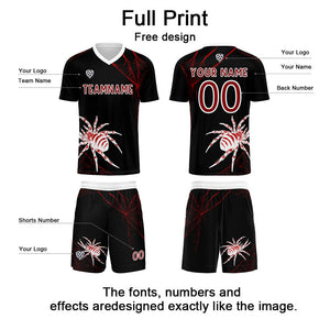 Conjunto personalizado de camiseta de fútbol rojo oscuro para niños y adultos