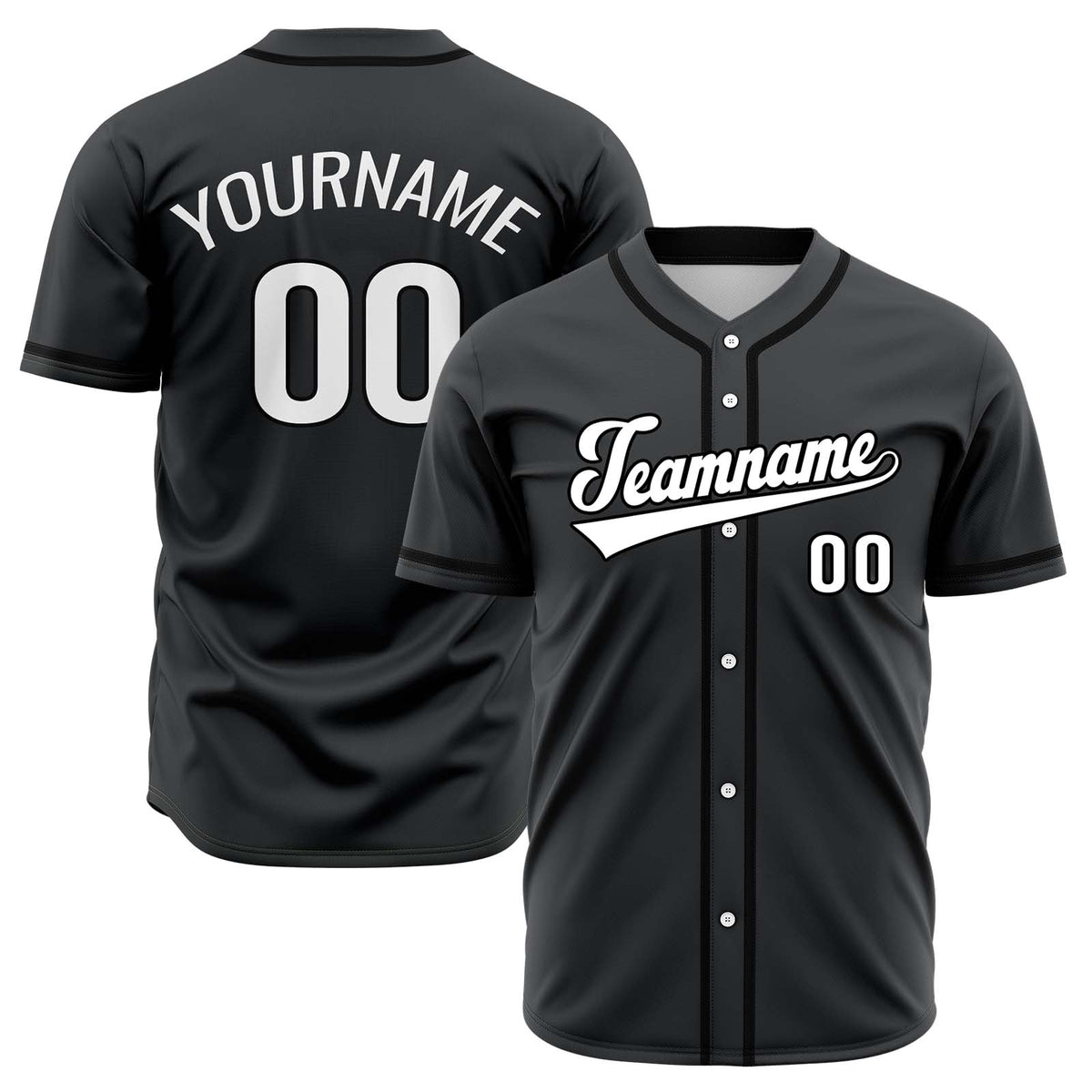 Camisetas de béisbol de hip hop negras personalizadas & cosidas & estampadas y con nombre y número personalizados